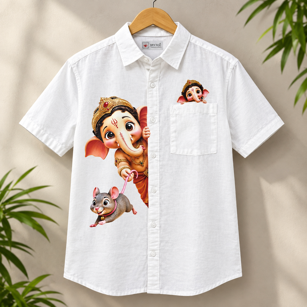 Ganesha Half-slveeve shirt