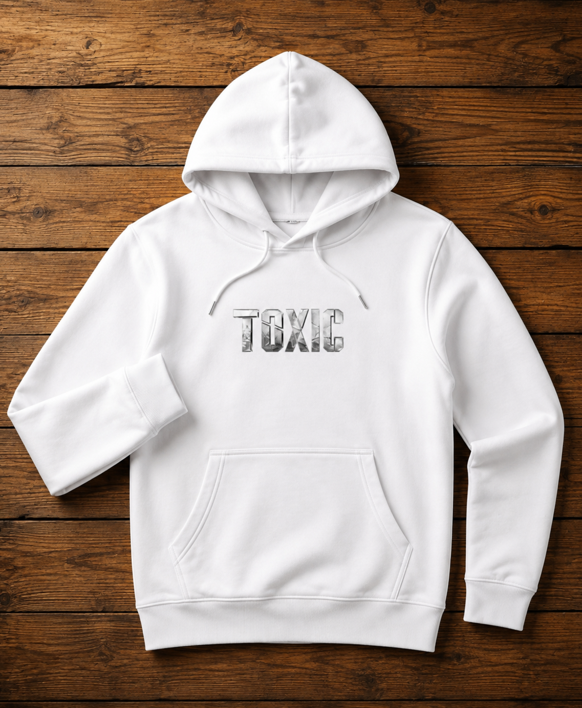 Toxic White Hoodie