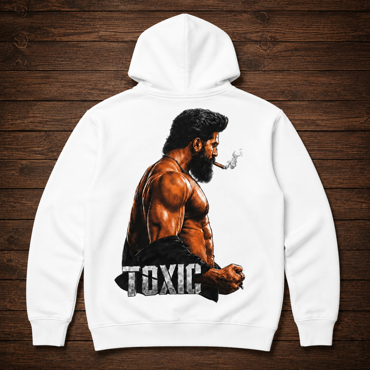 Toxic White Hoodie