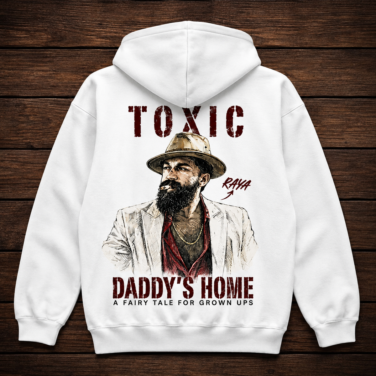 Toxic White Hoodie